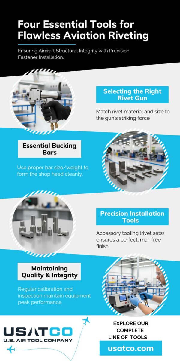 Four Essential Tools for Flawless Aviation Riveting