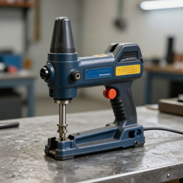 A heavy-duty pneumatic aircraft riveting tool representing durability and high-quality material for maintenance.