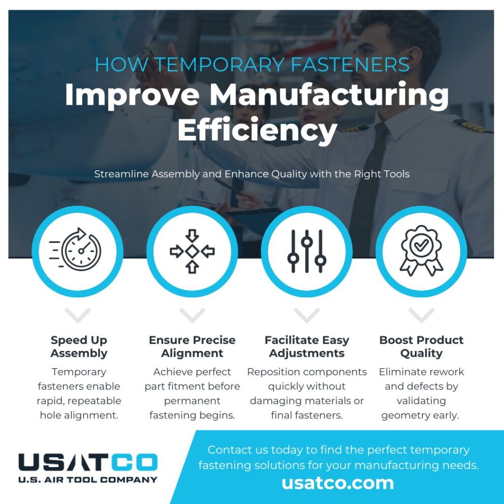 How Temporary Fasteners Improve Manufacturing Efficiency